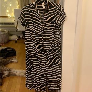 Zebra Print Maxi Dress